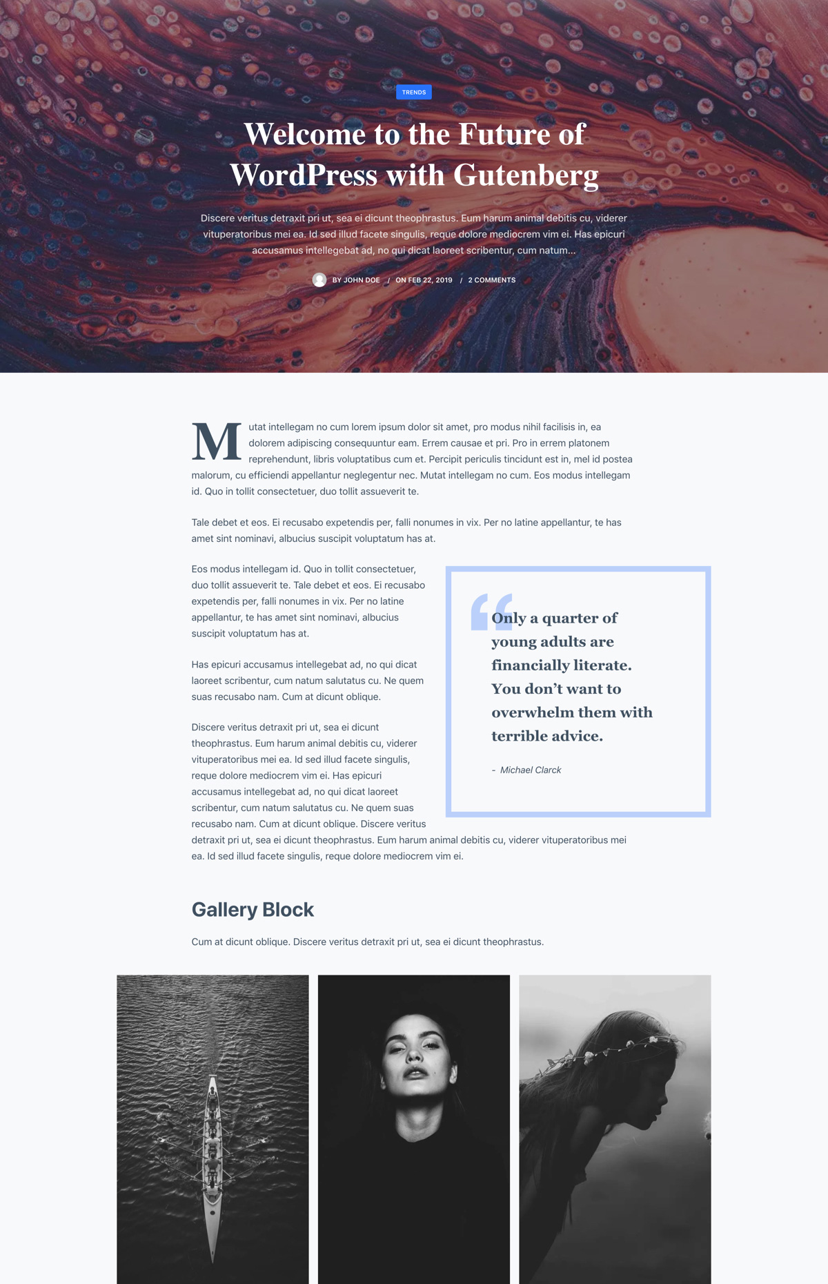Free gutenberg and woocommerce wordpress theme blocksy