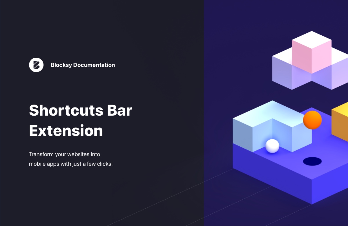 Shortcuts Bar Blocksy
