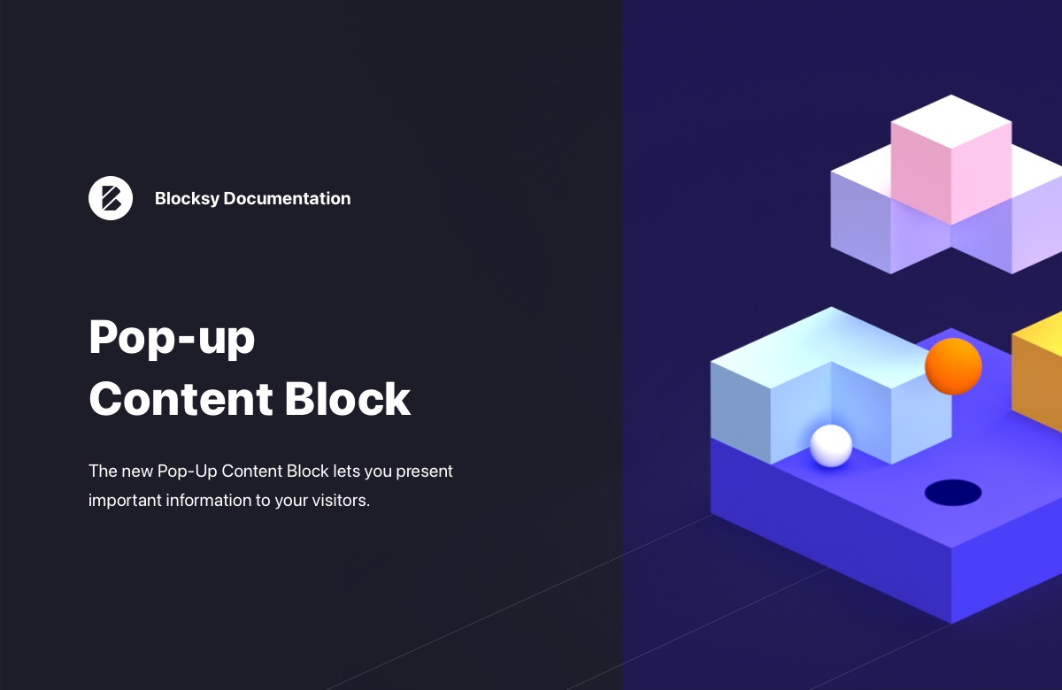 Content blocks pop ups blocksy