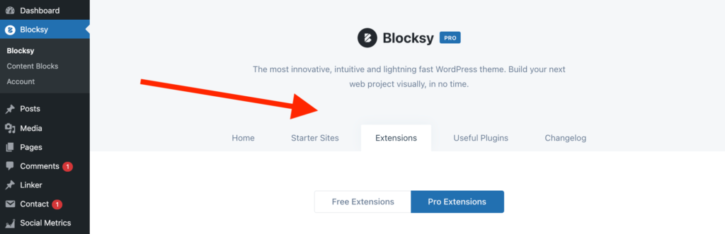 WordPress custom sidebars in Blocksy