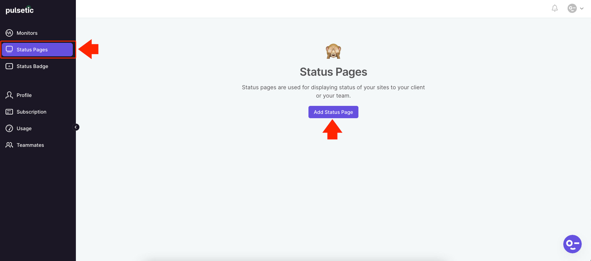 Add Status Page