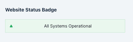 Website Status Page