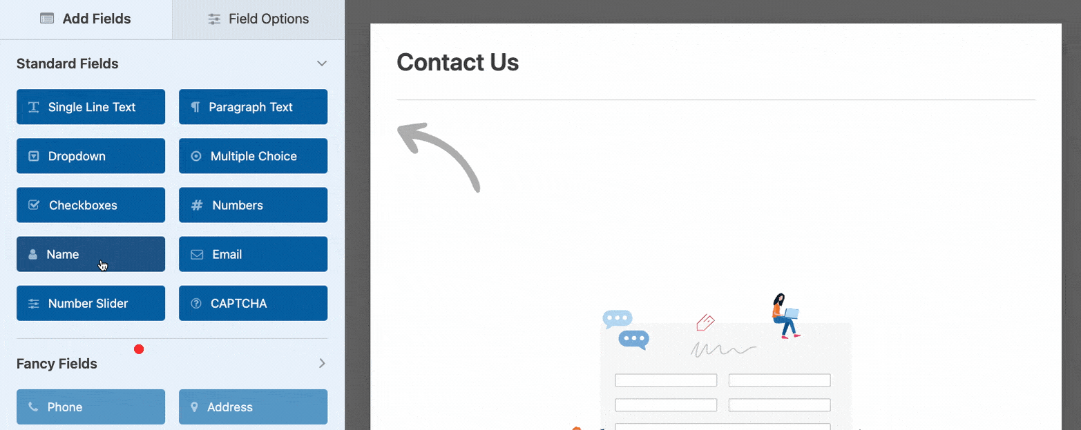 Add fields to your contact form in WordPress