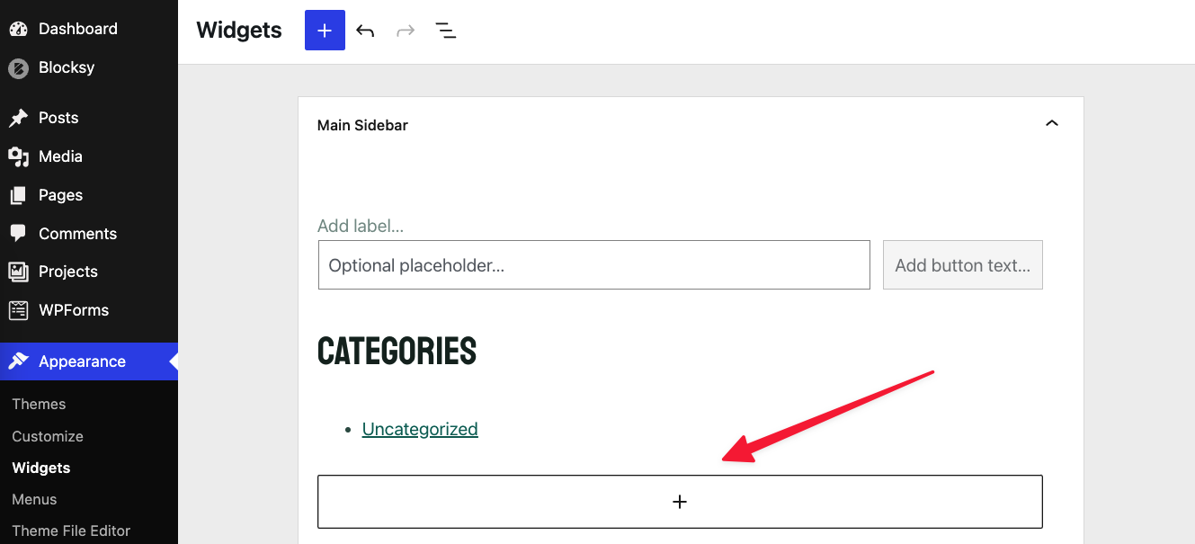 Add a contact form to WordPress sidebar/widget