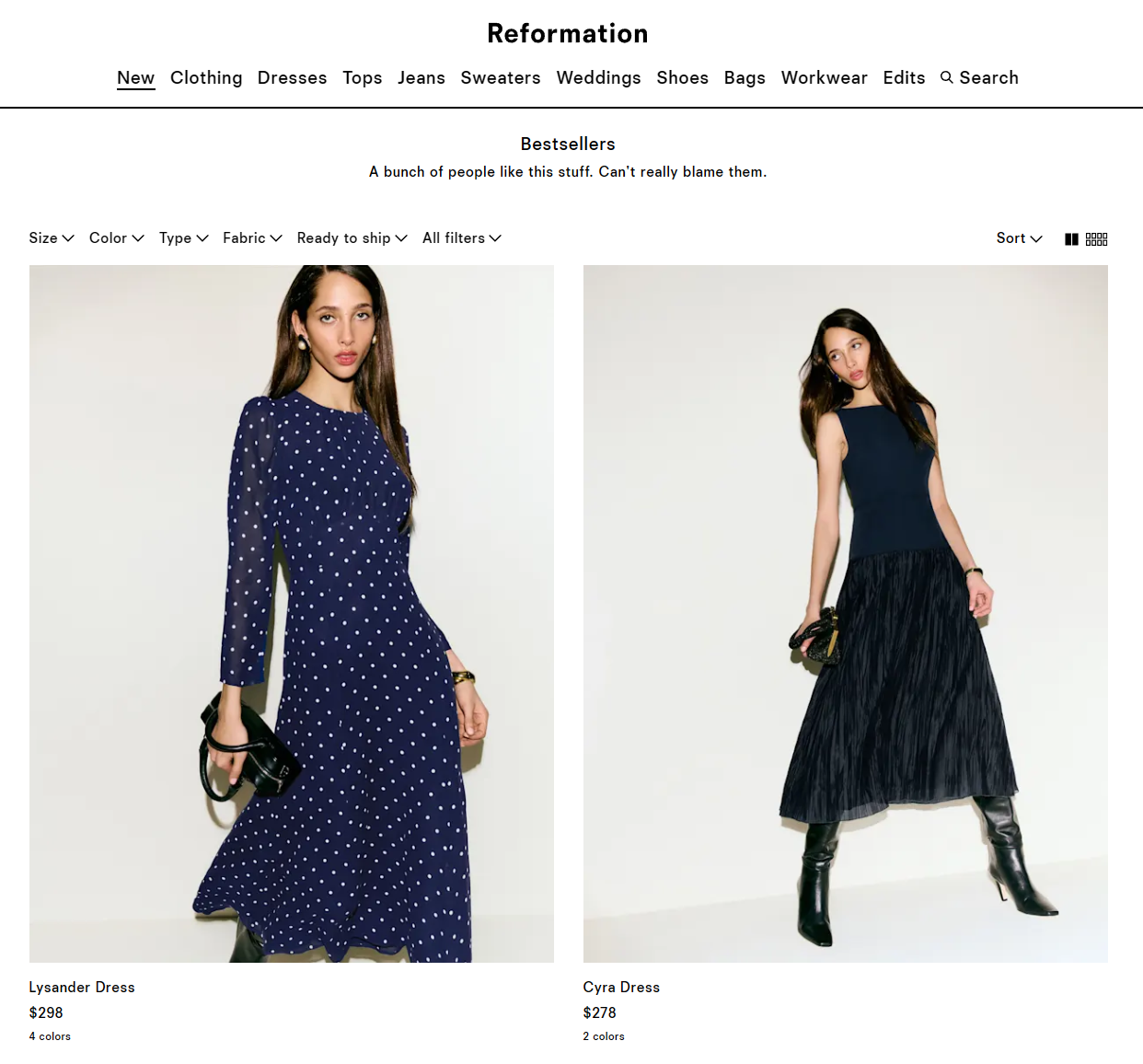 Reformation bestsellers