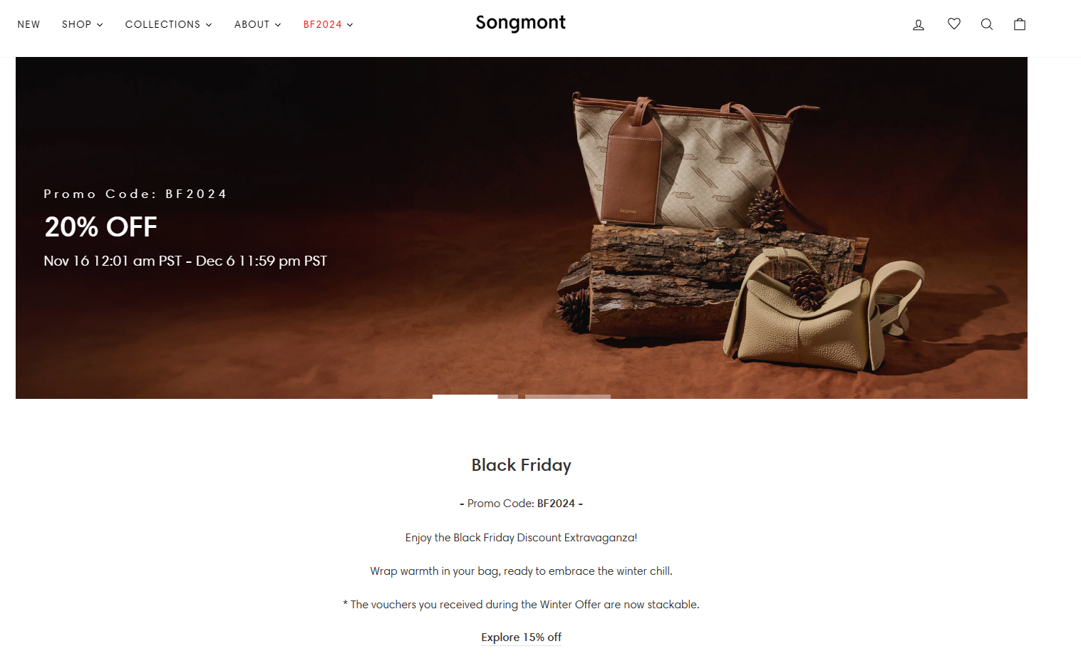 Songmont uses urgency to drive sales