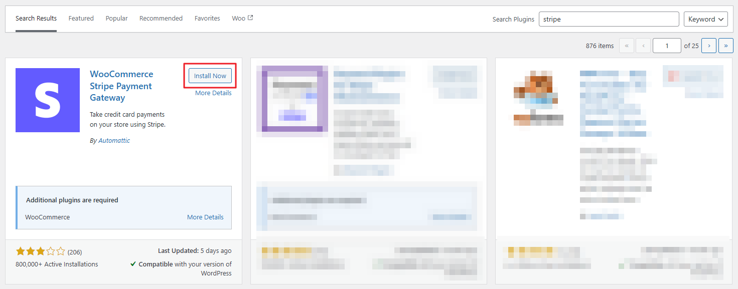 Stripe plugin
