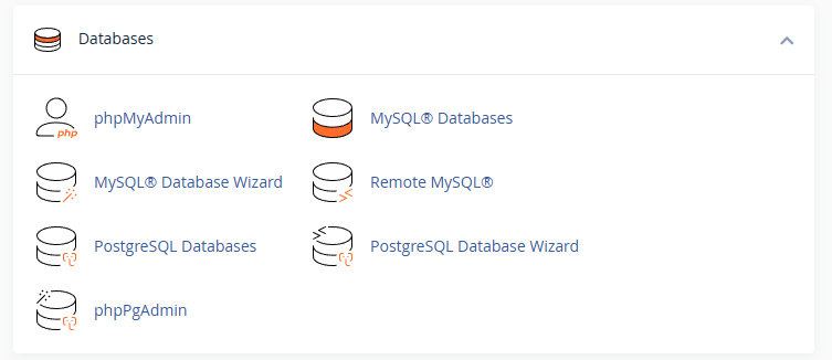 Databases in hosting settings