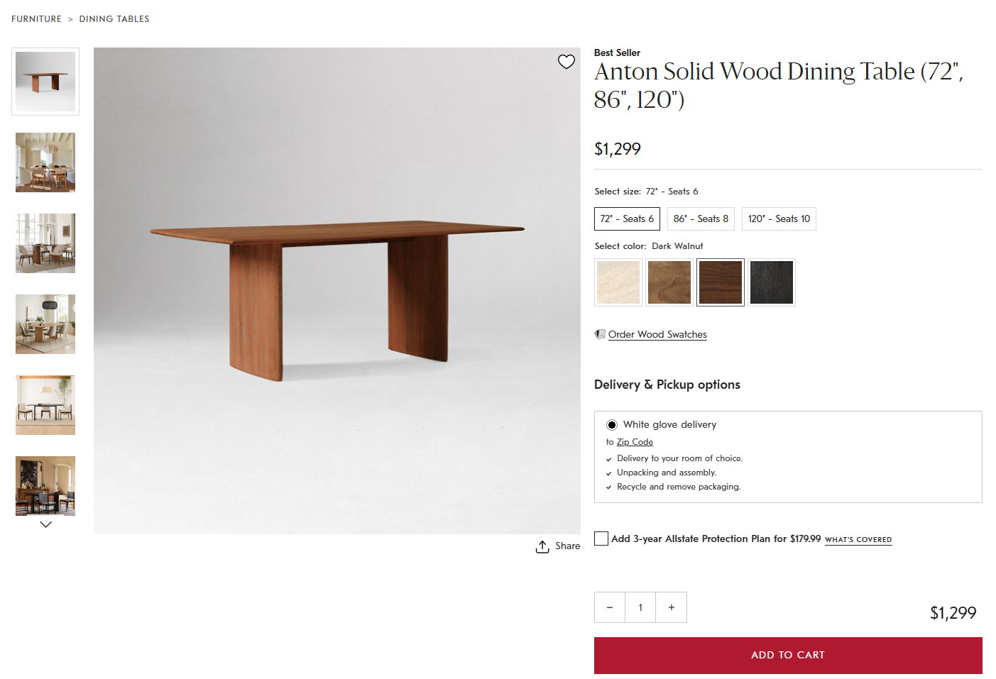 WooCommerce product attributes on home decor product page