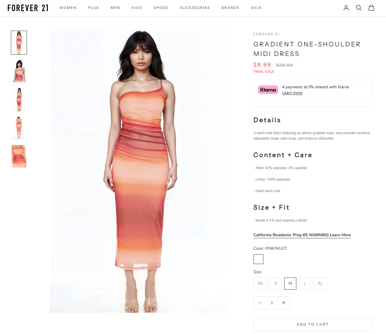 Forever21 final sale alert