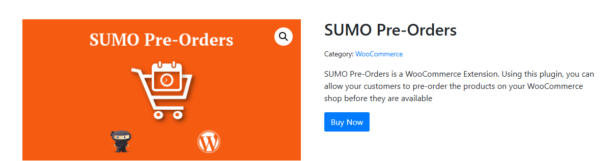SUMO Pre-Orders