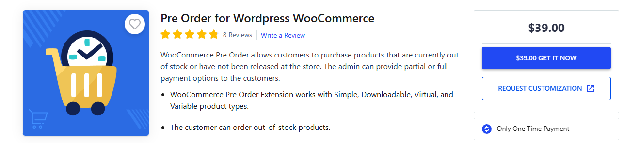 WooCommerce Pre Order Plugin