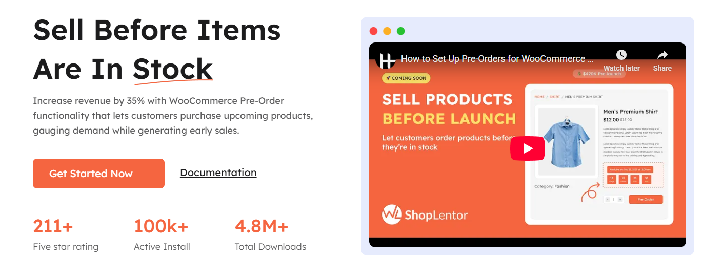 WooLentor Pre-order Addon