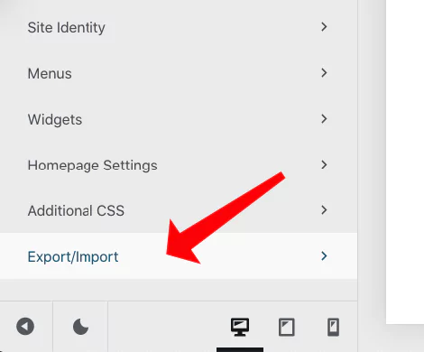 Export / import