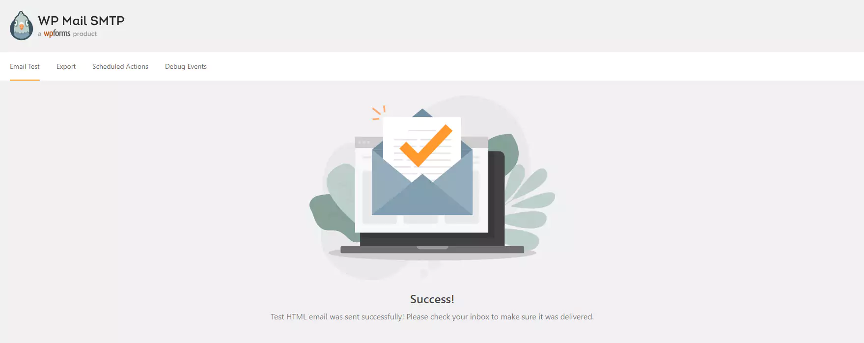Email sent